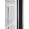Armoire refrigeree avec caisson lumineux  porte simple  Arktic  254L  Noir  230V/250W  578x605x H 1980mm