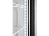 Armoire refrigeree avec caisson lumineux  porte simple  Arktic  254L  Noir  230V/250W  578x605x H 1980mm