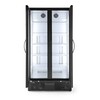 Backbar koelkast met dubbele deuren  Arktic  384L  Zwart  230V/365W  900x530x H 1820mm
