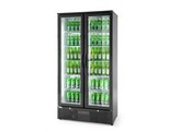 Backbar koelkast met dubbele deuren  Arktic  384L  Zwart  230V/365W  900x530x H 1820mm