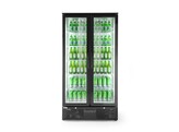Backbar koelkast met dubbele deuren  Arktic  384L  Zwart  230V/365W  900x530x H 1820mm