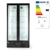 Backbar koelkast met dubbele deuren  Arktic  384L  Zwart  230V/365W  900x530x H 1820mm