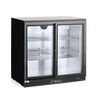 Arriere de bar avec portes coulissantes doubles  Arktic  158L  Noir  230V/160W  900x520x H 865mm