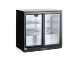 Arriere de bar avec portes coulissantes doubles  Arktic  158L  Noir  230V/160W  900x520x H 865mm
