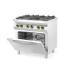 Gasfornuis 4-pits met convectieoven GN 1/1  HENDI  Kitchen Line  230V/3000W  19kW  800x722x H 900mm