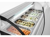 Sushi display 5x GN 1/3  Arktic  230V/160W  1307x445x H 327mm