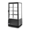 Koelvitrinekast 78L  Arktic  zwart  230V/170W  444x397x H 940mm