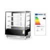 Koelvitrine met 3 schuine schappen  Arktic  650L  Zwart  230V/490W  1200x833x H 1460mm