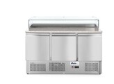 Pizzawerkbank met 3 deuren 380L  Arktic  230V/310W  1378x702x H 1155mm