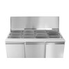 Saladette met 3 deuren 380L  Arktic  230V/310W  1390x702x H 888mm