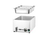 Set bain-marie avec robinet de vidange Ranger  HENDI  GN  H 150mm  GN 1/1  230V/1000W  605x332x H 242mm