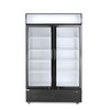 Backbar koelkast met lichtbak  dubbele deur  Arktic  512L  Zwart  230V/510W  1120x585x H 1900mm