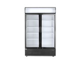 Backbar koelkast met lichtbak  dubbele deur  Arktic  512L  Zwart  230V/510W  1120x585x H 1900mm