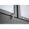 Backbar koelkast met lichtbak  dubbele deur  Arktic  512L  Zwart  230V/510W  1120x585x H 1900mm