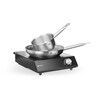 Set  Inductie kookplaat 3500W   steelpan   koekenpan  HENDI  Zwart  230V/3500W  320x395x H 95mm
