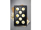 Bakplaat met antiaanbaklaag CONVECTOMAT EGGPLATE.  HENDI  GN 1/1  Zwart  530x325x H 26mm