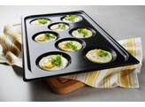 Bakplaat met antiaanbaklaag CONVECTOMAT EGGPLATE.  HENDI  GN 1/1  Zwart  530x325x H 26mm