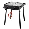 Xantos Black Gasgrill  HENDI  Zwart  9 5kW  770x710x H 870mm