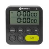 Timer dubbel  HENDI  Zwart  82x20x H 86mm