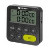 Timer dubbel  HENDI  Zwart  82x20x H 86mm