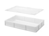 Couvercle pour bac a patons pour pizza GN 1/1  HENDI  GN 1/1  Blanc  530x325x H 20mm