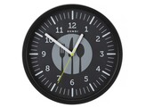 Wandklok  HENDI  designed by Robert Bronwasser  Zwart   356x H 45mm