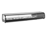 Vitrine a sushis  Arktic  Capacite   5 x GN 1/2  H 40 mm  bacs inclus .  Noir  230V/190W  1800x420x H 265mm