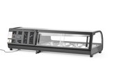 Vitrine a sushis  Arktic  Bacs inclus   4 x GN 1/3  H  40 mm.  GN 1/3  Noir  230V/190W  1177x426x H 296mm