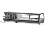 Vitrine a sushis  Arktic  Bacs inclus   4 x GN 1/3  H  40 mm.  GN 1/3  Noir  230V/190W  1177x426x H 296mm