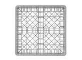 Vaatwaskorf voor glaswerk  HENDI  25 vakken  500x500x H 104mm