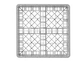 Vaatwaskorf voor glaswerk  HENDI  16 vakken  500x500x H 104mm
