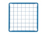 Vaatwaskorf verhoger  HENDI  49 vakken 62x62mm  500x500x H 45mm