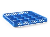 Rehausseur pour casier de lavage  HENDI  25 compartiments 88x88 mm  500x500x H 45mm