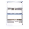Rayonnage en aluminium pour bacs gastronormes  HENDI  1120x355x H 1685mm