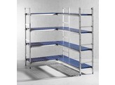 Rayonnage en aluminium pour bacs gastronormes  HENDI  1120x355x H 1685mm