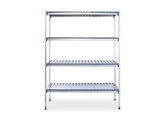 Etagere de rangement  aluminium  HENDI  1280x405x H 1685mm