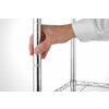 Rayonnage avec 5 etageres  HENDI  Chrome  910x455x H 1830mm