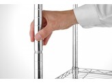 Rayonnage avec 5 etageres  HENDI  Chrome  910x455x H 1830mm