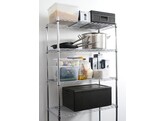 Rayonnage avec 5 etageres  HENDI  Chrome  910x455x H 1830mm