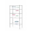 Rayonnage avec 5 etageres  HENDI  Chrome  910x455x H 1830mm