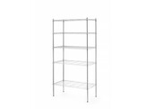 Opbergrek met 5 schappen  HENDI  Zwart  910x455x H 1830mm