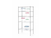 Opbergrek met 5 schappen  HENDI  Zwart  910x455x H 1830mm
