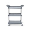 Serveerwagen van polypropyleen - 3 planken  klein   AmerBox  800x420x H 945mm