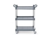 Serveerwagen van polypropyleen - 3 planken  klein   AmerBox  800x420x H 945mm