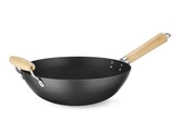 Wok avec manche en bois  HENDI   324x565mm