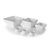 Vierkante kom  HENDI  Wit  270x270x H 105mm