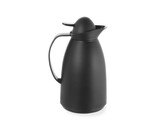 Isoleerkan met glazen binnenfles  HENDI  1L  Zwart   140x H 268mm