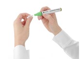 Feutres a craie 6 mm  HENDI  1 rose  1 vert  1 bleu et 2 feutres blancs