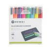 Krijtstiften 3 mm  HENDI  1 witte  1 rode  1 blauwe  1 groene  1 gele  1 paarse  1 oranje en 1 roze stift