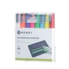 Krijtstiften 3 mm  HENDI  1 witte  1 rode  1 blauwe  1 groene  1 gele  1 paarse  1 oranje en 1 roze stift